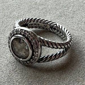 David Yurman Petite Albion Ring in Smoky Quartz